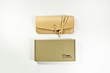 MICO真皮繞繩款長皮夾