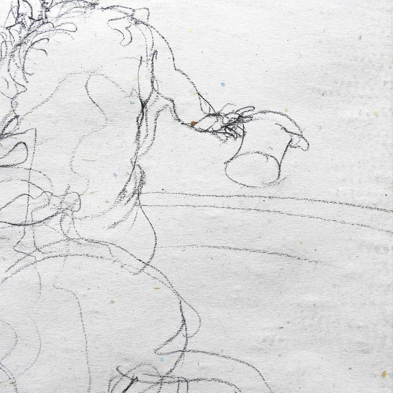 クロード・ワイズバッシュ サーカスの馬2 デッサン6号 風景画 動物画