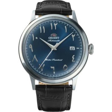 Orient 東方錶 Bambino 爪夷文時標機械腕錶-40.5mm藍 RA-AC0036L