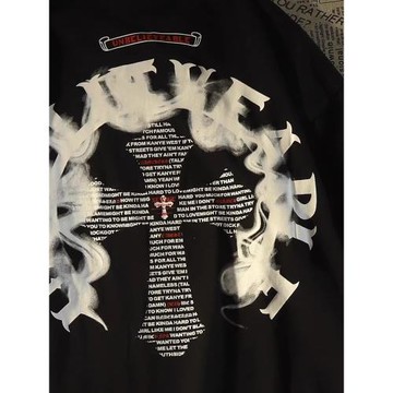 美式復古短袖純棉t恤男女同款寬松oversize情侶潮牌上衣