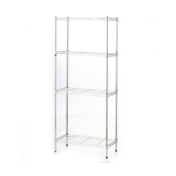 經濟型電鍍四層架 寬60x深30x高120公分 耐重級荷重單層30公斤 書架 收納架 電器架 置物架