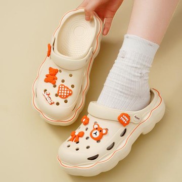 踩屎感女式洞洞鞋2025夏季厚底韓版時尚外穿休閑沙灘鞋網紅ins潮