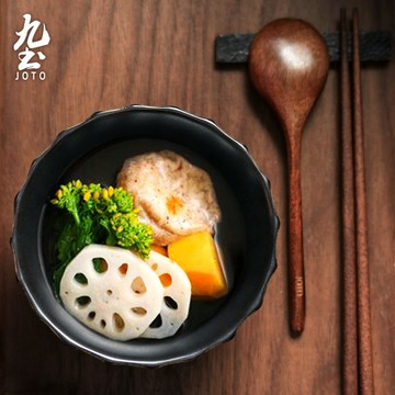 九土日式復古手工粗陶米飯碗粗陶餐具米飯碗湯碗麵碗簡約加厚碗公家用碗手工碗對碗情侶碗可微波丼飯碗手工碗料理碗CJR0459