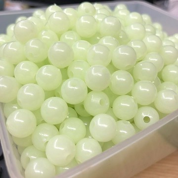 100粒裝 夜光路亞擋珠串鉤醒目珠海釣德州釣組熒光擋豆發光圓珠限時