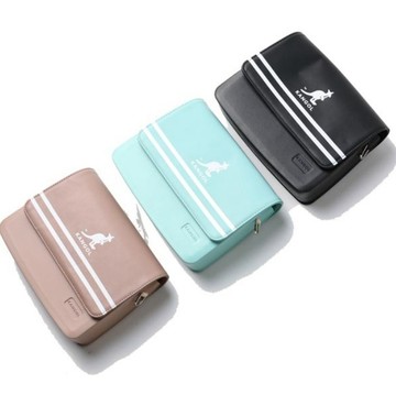 KANGOL 小方包 側背 皮革 磁鐵扣式 小包 三色 小LOGO 可調式 60253002-