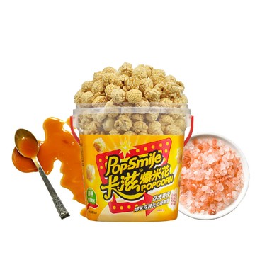 卡滋爆米花-焦糖玫瑰塩(蘑菇球)150g/桶