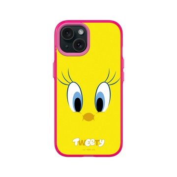 iPhone 15 Clear 粉漾桃 - 樂一通 Looney Tunes - 大臉崔弟