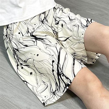 【韓國K.W.】韓國專櫃級簡約美學輕棉稠五分褲居家睡褲(女睡衣/家居服/短褲/運動)