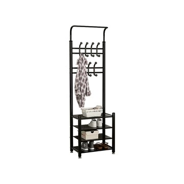 寶德家居 【寶德家居】簡易金屬衣帽架52CM D00346(衣帽掛架 吊衣架 掛衣架 玄關 臥室 落地)