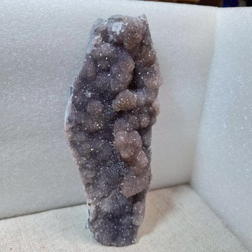 巴西異象意象水晶片 -象形-小熊形/砂糖-灰紫熊