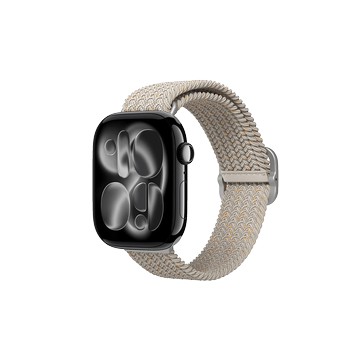 Apple Watch Series 11 (46mm) Apple Watch 專用編織錶帶 暖沙棕