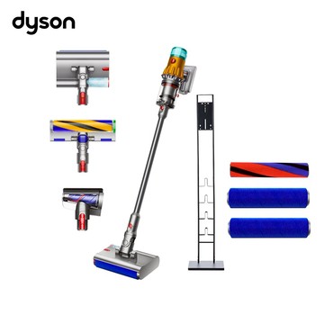 【戴森 Dyson】🎁生日禮物👩‍❤️‍👨SV46 V12s Detect Slim Submarine 黃色 乾溼全能洗地吸塵器 (送專用收納架+洗地滾筒2組+輕量碳纖維滾筒1組)