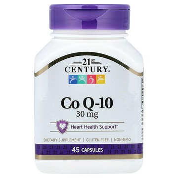 21st Century, 輔酶 Q-10，30 毫克，45 粒膠囊