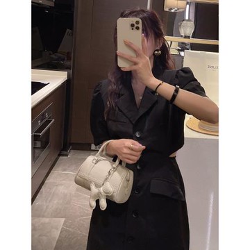 法國MKDA手提波士頓包女2025新款高級感枕頭包百搭洋氣單肩斜挎包