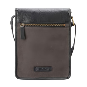 HIDESIGH 艾登帆布個性方包-黑灰色(m) hd-0018 休閒肩背包  1入  21 x 7 x 24.5 cm