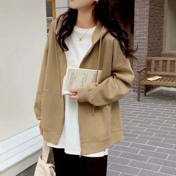 韓系連帽棉質外套