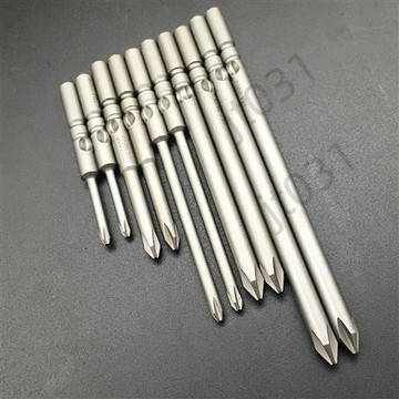 【臺灣上新】 進口5mm圓柄十字改錐頭強磁電動螺絲刀電批頭起子頭801加長批咀嘴 熱銷