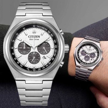 CITIZEN星辰 GENT S系列 Zenshin 新鈦度 光動能計時腕錶 新年禮物 推薦 送禮 42.5mm/CA4610-85A