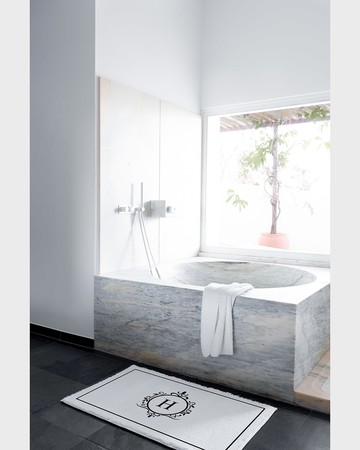 Egoist "H" Monogrammed Bath Rug