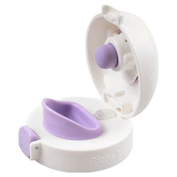 Richell 利其爾 AQ 學習杯替換蓋 8個月適用  紫色  1個
