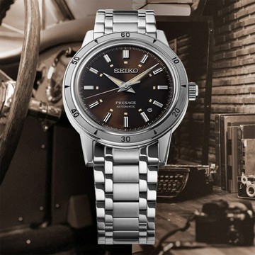 SEIKO 精工 Presage Style60’s 復古風機械錶-39.5mm(SRPL09J1/4R35-06H0U)