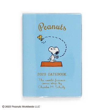 【震撼精品百貨】2023年曆~史奴比Peanuts Snoopy~史奴比Snoopy 2023 B6行事曆手帳本(藍屋頂)*20540