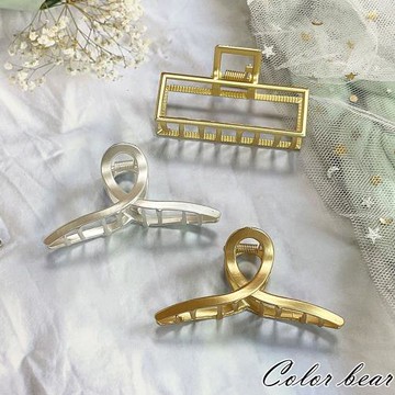 【卡樂熊】韓版簡約線條造型抓夾/髮夾(三款)