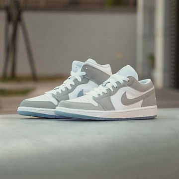 【逢甲 FUZZY】W Air Jordan 1 Low 灰白 煙灰 冰底 DC0774-105 BQ6472-105