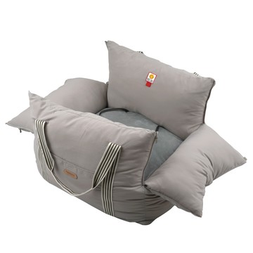 Parisdog 微笑寵物汽車安全座椅 標準款  1個  L(60 x 55 x 40cm)  灰色