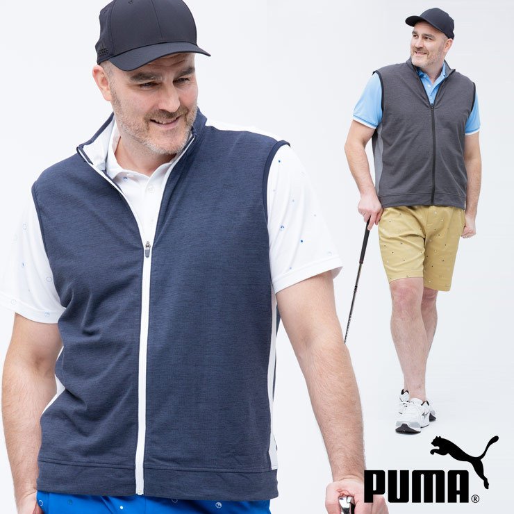 ゴルフ ベスト 大きいサイズ メンズ 裏起毛 フルジップ スタンド CLOUD SPUN T7 VEST スポーツ ブラック/ネイビー 1XL-3XL PUMA  プーマ 通販 LINEポイント最大0.5%GET | LINEショッピング