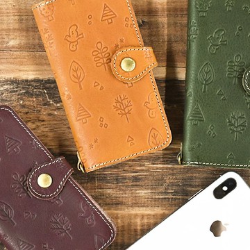 【日本手工製】手機套 栃木皮革 北歐風 iPhone