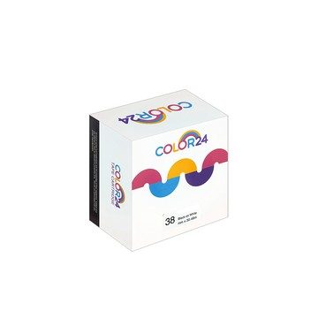 Color24 for Brother DK-22225 紙質白底黑字連續相容標籤帶 (寬度38mm)/ 適用 QL-500/QL-570/QL-580N/QL-650TD