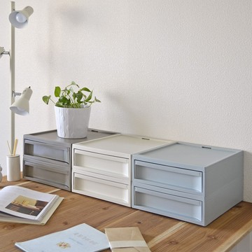 日本 RISU 北歐風堆疊抽屜櫃組 S - 藍色