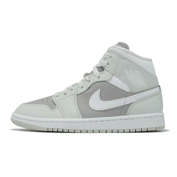 Nike 休閒鞋 Wmns Air Jordan 1 Mid 女鞋 男鞋 灰 粉紫 AJ1 中筒