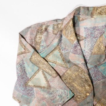 日本製印花中袖上衣