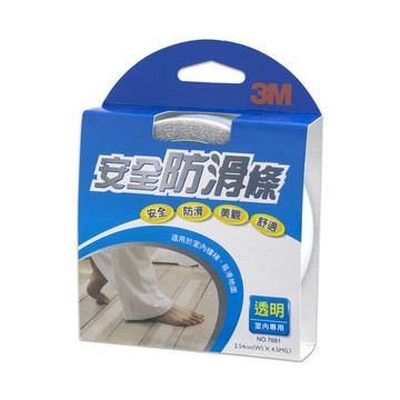 3M 透明 防滑條 1” (2.54CMx4.5M) 室內專用 / 捲 7681
