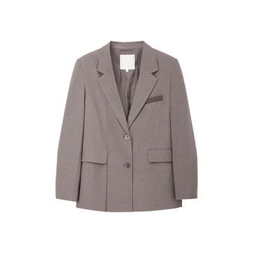 rather 經典麂皮拼接西裝外套