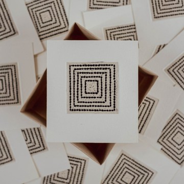 版畫郵遞 no.15「stitches」 (銅版畫)