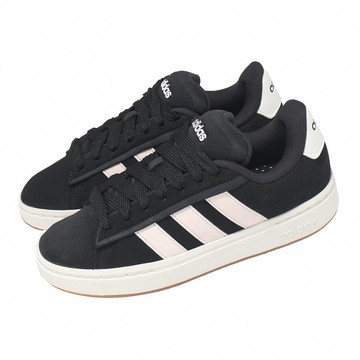 [ACS] adidas 愛迪達 休閒鞋 Grand Court Alpha 00S 女鞋 黑 米白 麂皮 膠底 厚底 JQ3000