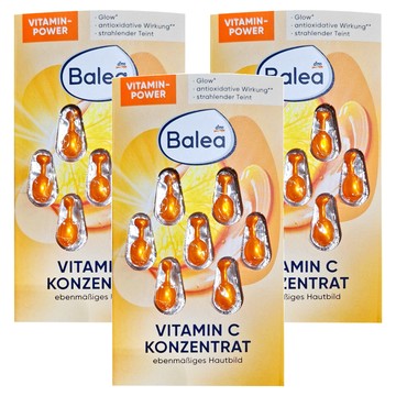 dm Balea芭樂雅 維他命C精華膠囊 深層潤澤 改善乾燥 溫和輕盈 德國製造  7ml  3組