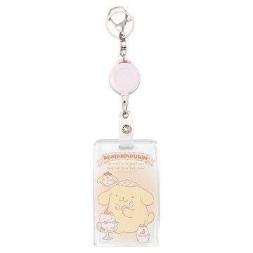 布丁狗 質感壓克力票卡 BF199  10.5 x 6.5cm  格紋布丁狗 粉色