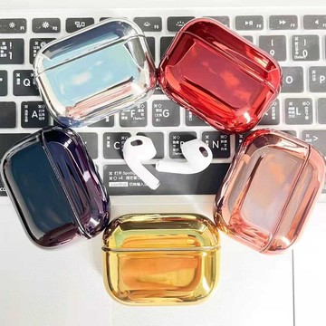 適用於 AirPods Pro 2 藍牙耳機保護套 蘋果 1/2代 耳機套 AirPods 3 保護殼 卡通電鍍殼 防摔