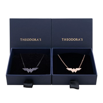 [情侶禮物/生日禮物]【Theodora's】情侶飾品禮盒｜情侶對飾-神力女超人西德鋼項鍊 女款&男款
