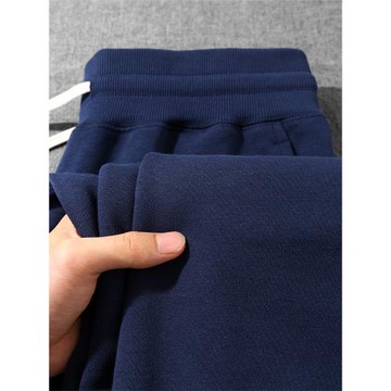 又一條神仙好褲！340g重磅毛圈布靛藍色衛褲 復古咔嘰束腳休閑褲