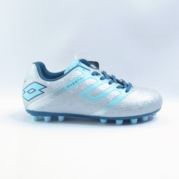 Lotto LT217072AU8 MAESTRO 700 IV 中大童 足球鞋 釘鞋 銀/藍【iSport愛運動】