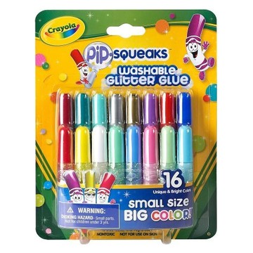 Crayola 繪兒樂 可水洗閃光凝膠筆 16色  多色  1組