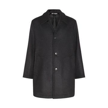 Palm Angels - Black Wool Blend Coat