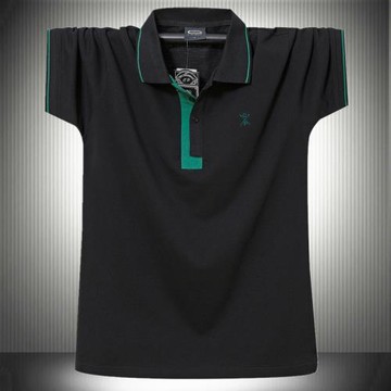 男裝加大碼短袖polo衫寬松版肥佬休閑運動半袖翻領純棉T恤肥佬衣