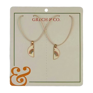 Grech&Co 項鍊二入組 14K金金屬  彩虹