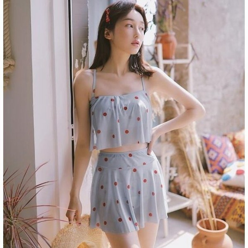 3点セット 水着 スカート 女性用 ママ可愛い 海水浴 水着 レディース 夏 体型カバー 温泉 ビーチ タンキニ 水着 韓国風 ビキニ セパレート 通販 Lineポイント最大get Lineショッピング
